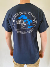 Load image into Gallery viewer, Great Lakes Chapter Logo T-Shirt (Navy Blue)
